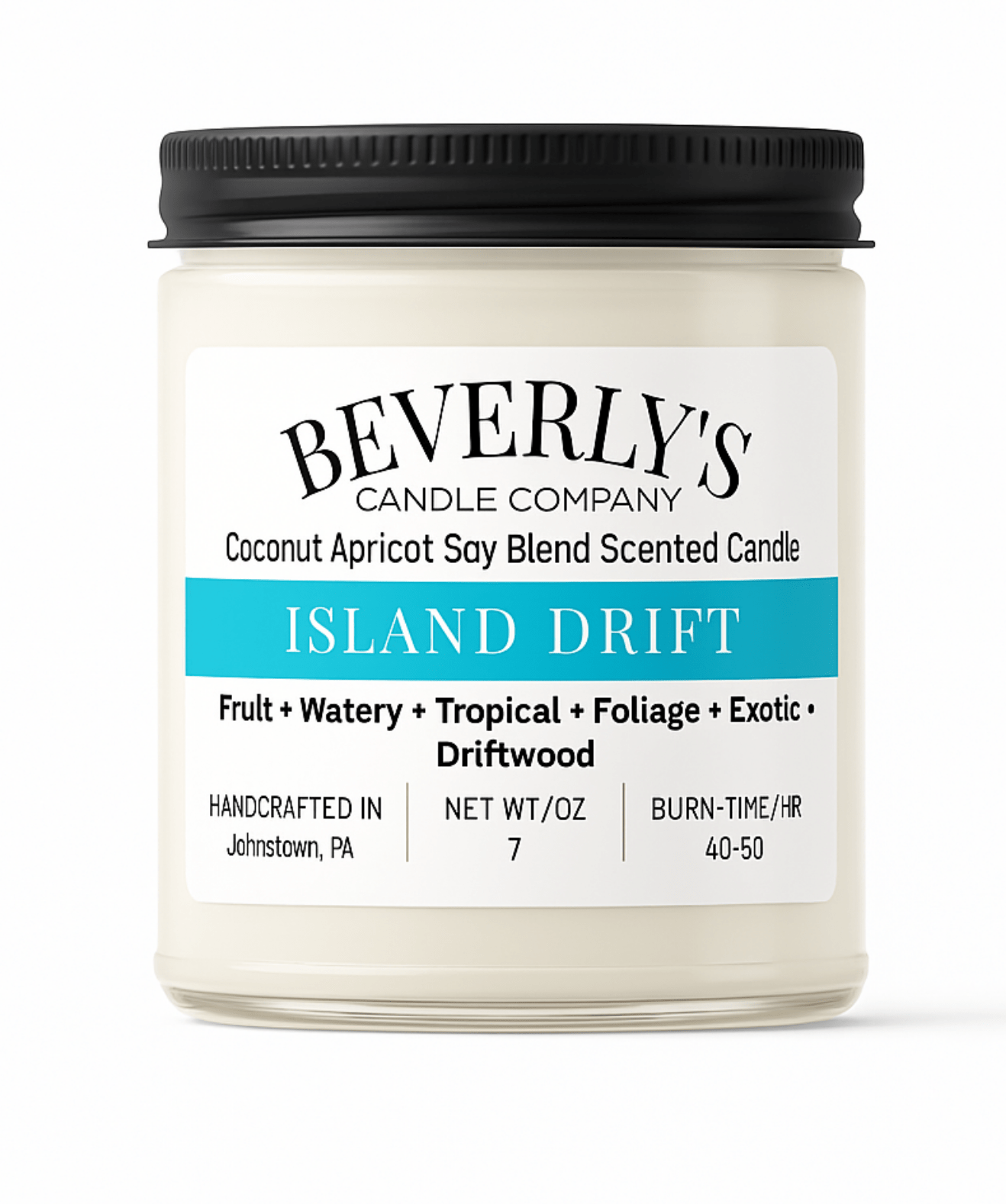 Island Drift -Tropical Fruit, Green Foliage & Driftwood Scented Candle