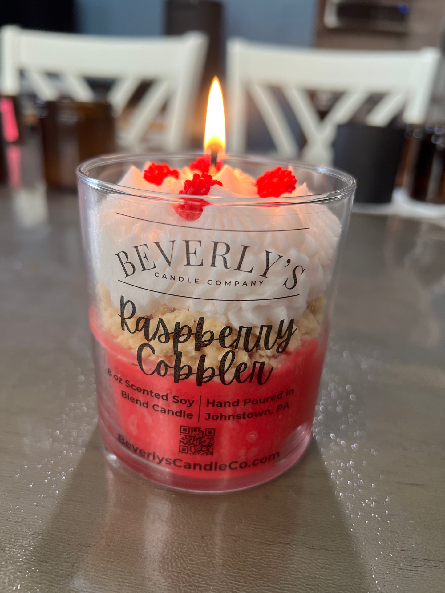 Raspberry Cobbler Candle