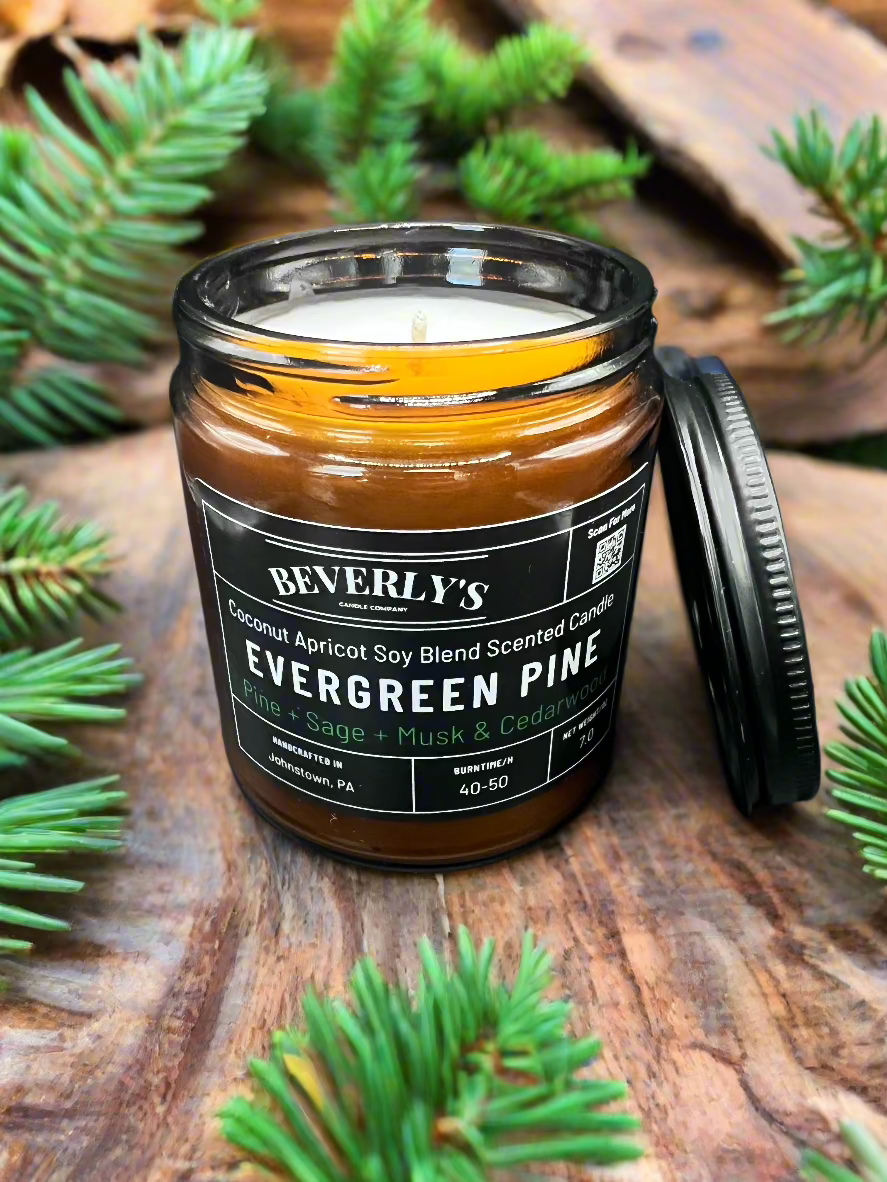 Evergreen Pine – Earthy Pine & Cedarwood Scented Candle
