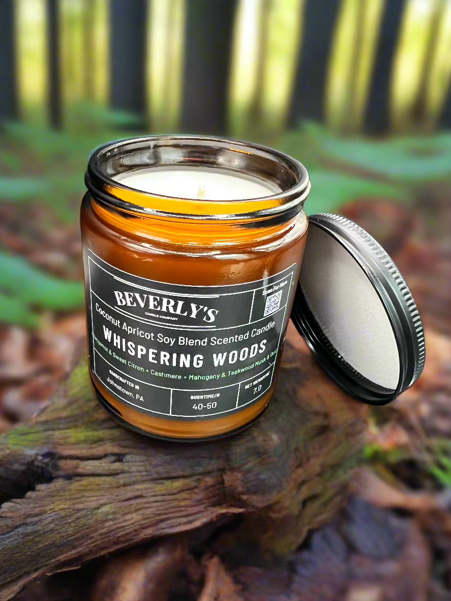 Whispering Woods – Mahogany Teakwood & Bergamot Scented Candle