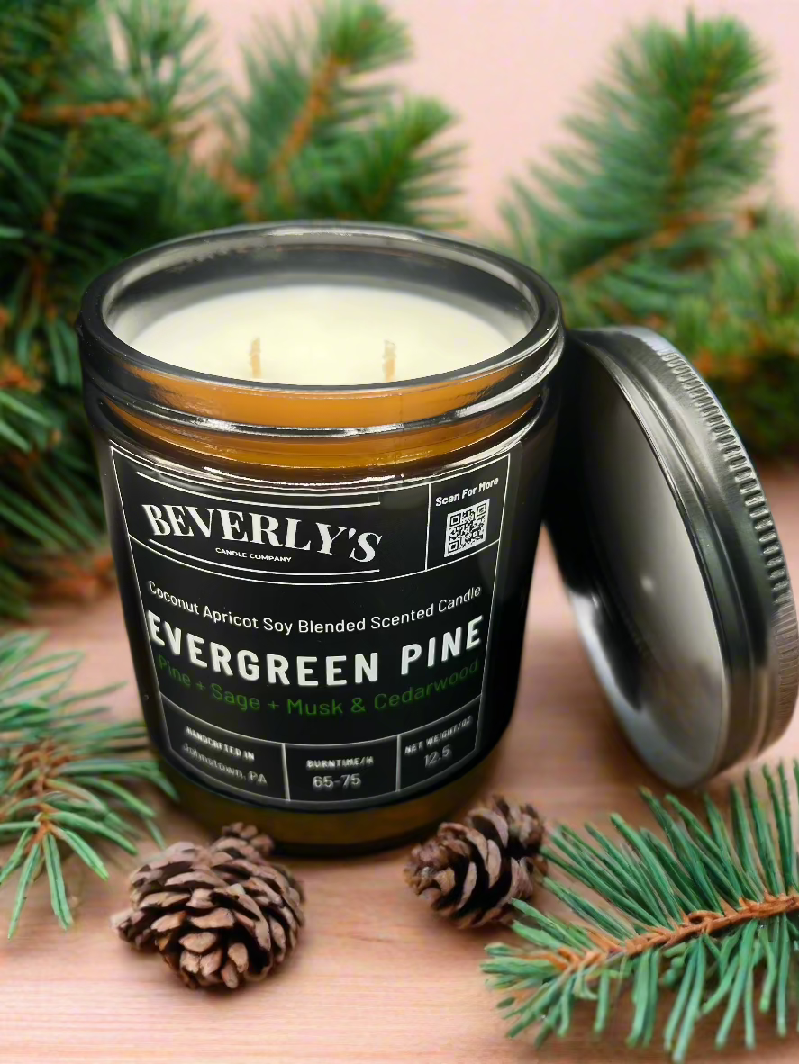 Evergreen Pine – Earthy Pine & Cedarwood Scented Candle