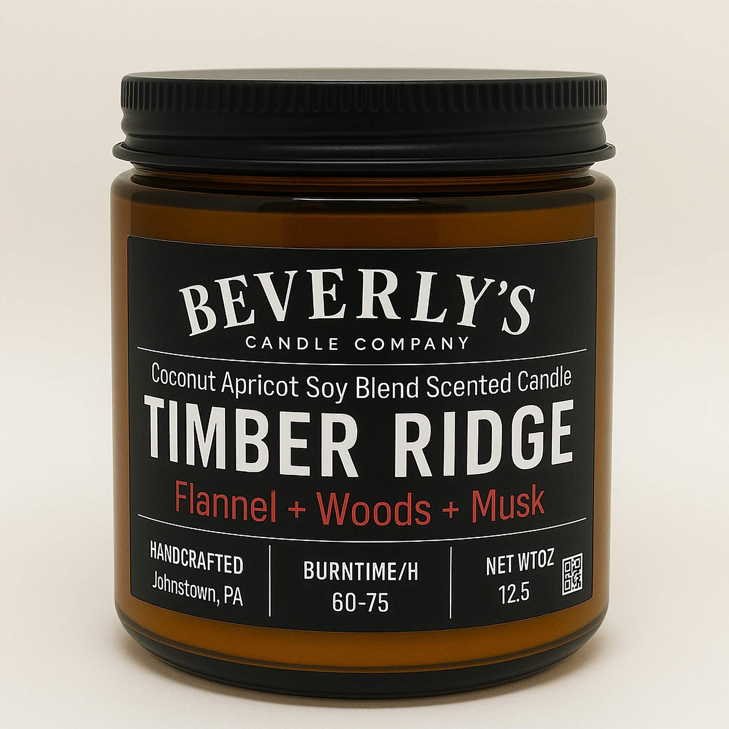 Timber Ridge – Flannel, Woods & Musk Masculine Candle