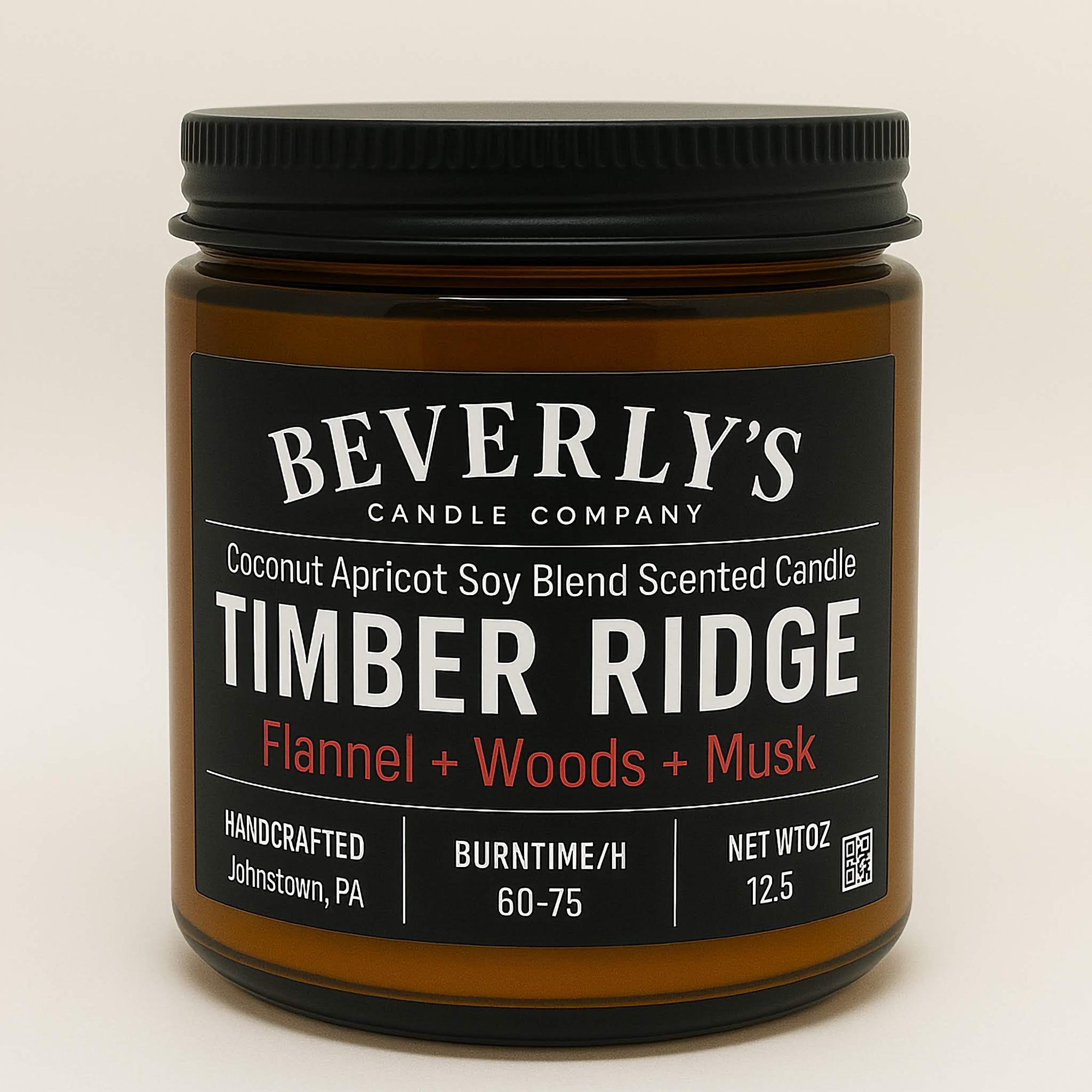 Timber Ridge – Flannel, Woods & Musk Masculine Scented Candle