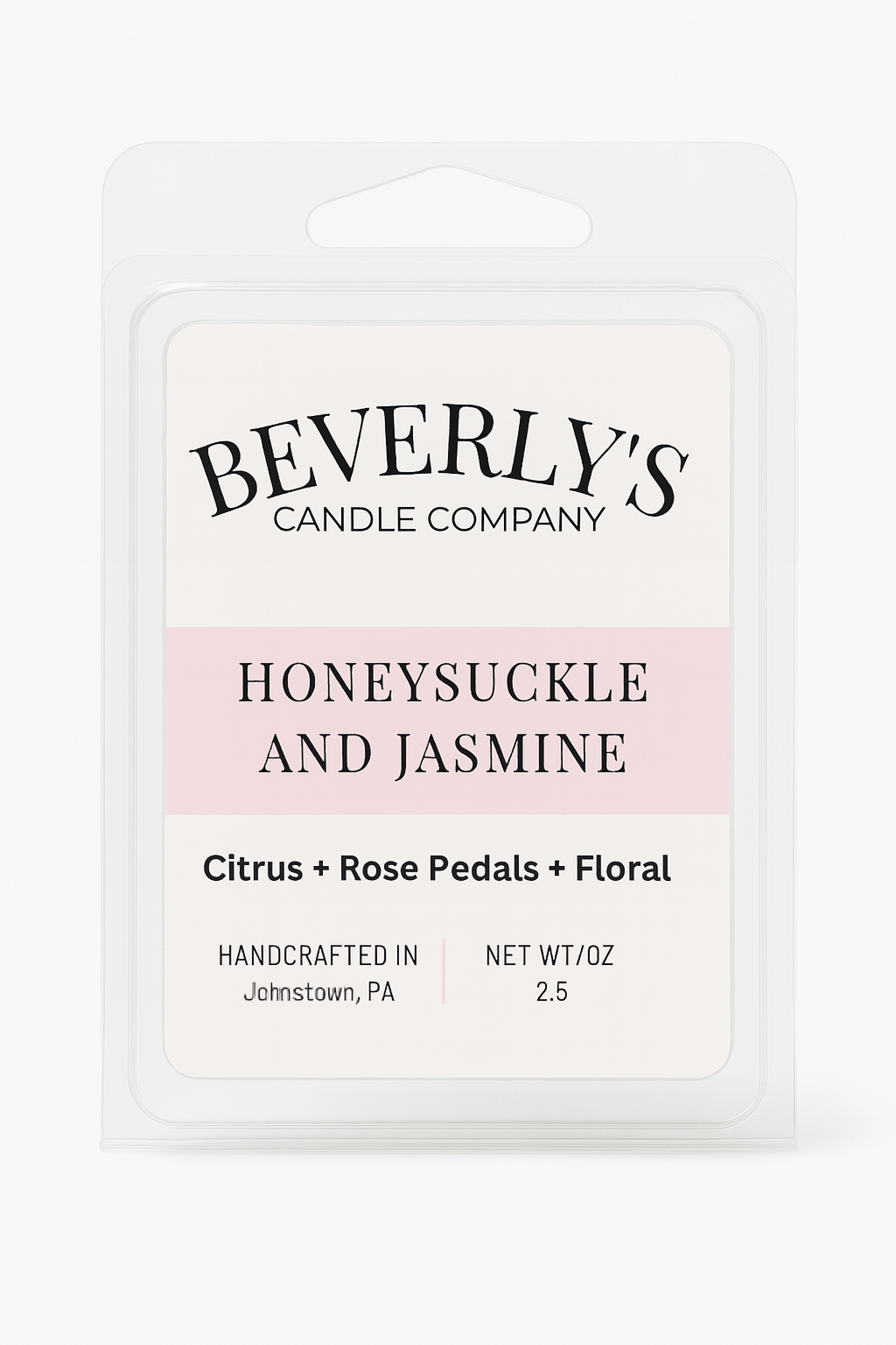 Honeysuckle Jasmine Wax Melts – 2.5oz Clamshell | Floral Bloom & Citrus
