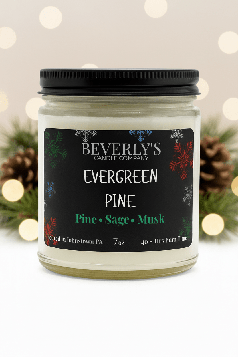 Evergreen Pine Candle | Pine & Sage Winter Forest | 7oz Single Wick or 12.5oz Double Wick