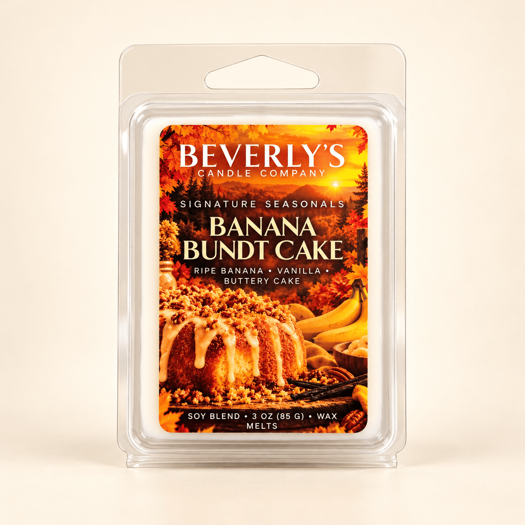 Banana Bundt Cake Wax Melts Warm Banana, Vanilla & Cake Batter Scent | 3oz by Beverly's Candle Company