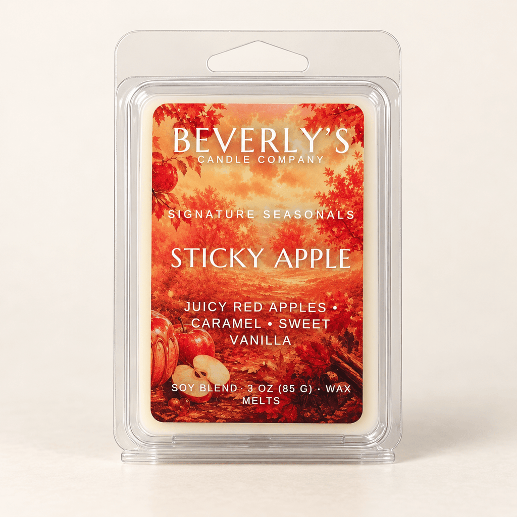 Sticky Apple Wax Melts Caramel Apple, Vanilla & Brown Sugar by Beverly's Candle Company