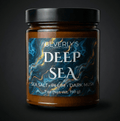 Deep Sea Men's Candle – marine driftwood and dark musk in black jar by Beverly's Candle Company