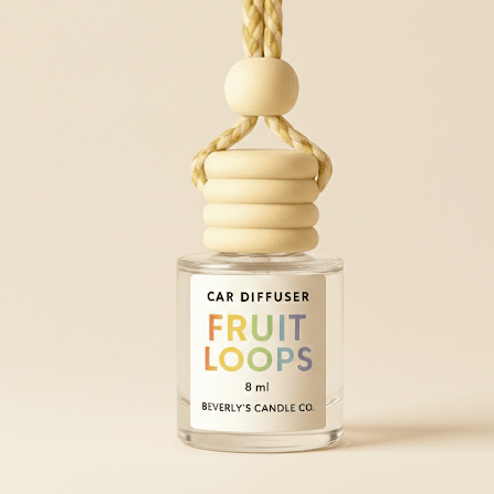 Fruit Loops Car Diffuser | Sweet Cereal Scent | Long-Lasting 8ml Freshener