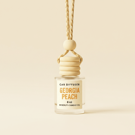 Georgia Peach Car Diffuser | Juicy Peach & Vanilla Scent | Long-Lasting 8ml Freshener