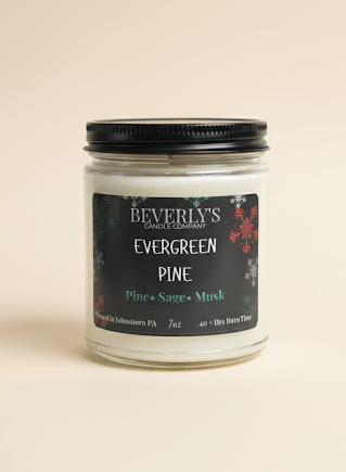 Evergreen Pine Candle | Pine & Sage Winter Forest | 7oz Single Wick or 12.5oz Double Wick