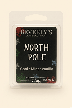 North Pole Wax Melts | Peppermint, Vanilla & Frosted Sugar | Strong Holiday Throw
