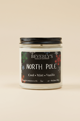 North Pole Candle | Peppermint, Vanilla & Frosted Sugar | 7oz Single Wick or 12.5oz Double Wick
