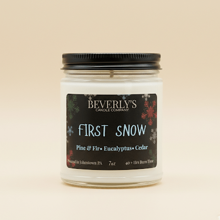 First Snow Candle | Pine, Mint & Winter Woods