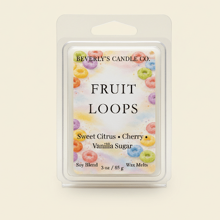 Fruit Loops Wax Melts | Cereal Scented Soy Wax | Beverly's Candle Co