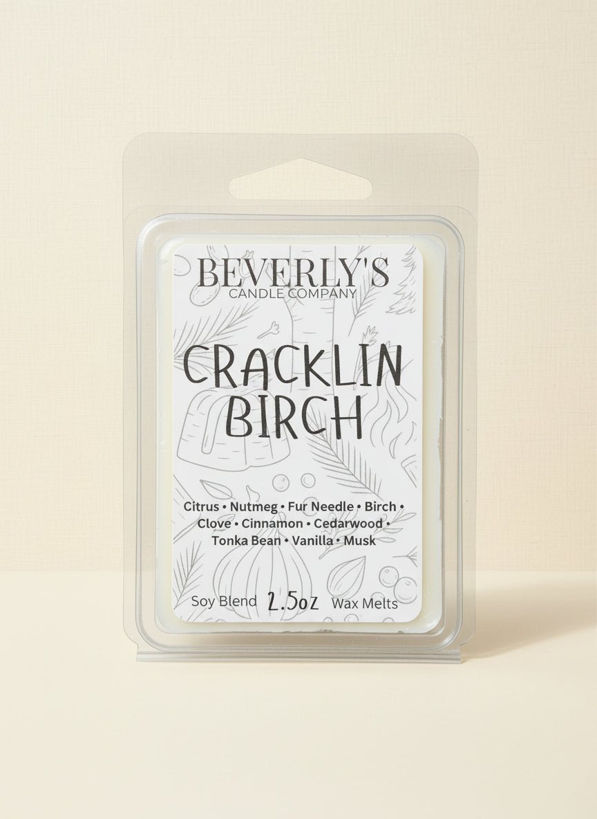 🌲🔥 Cracklin Birch – Spiced Birchwood & Vanilla Musk Wax Melts