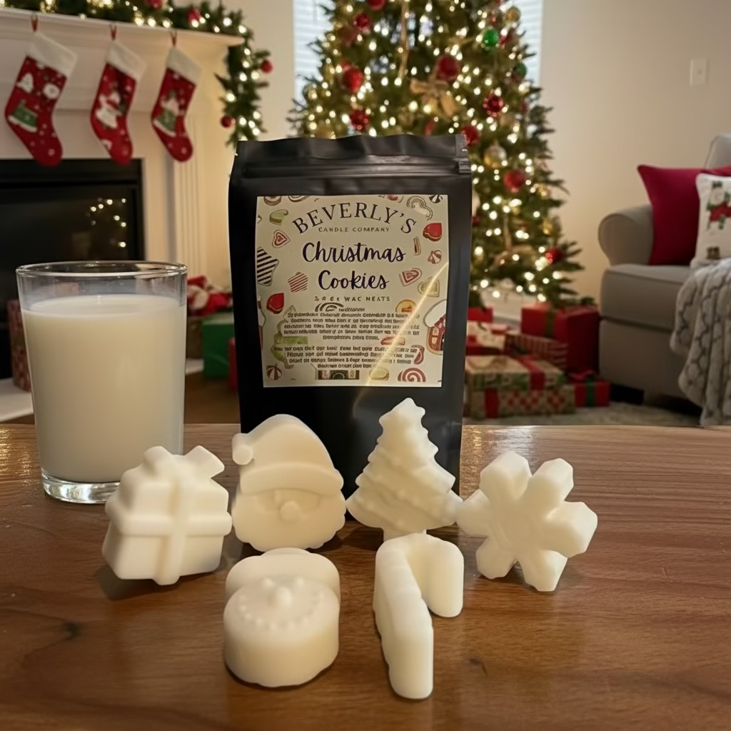 Christmas Cookie Wax Melts - Vanilla Butter Cookie Wax Melts in Fun Holiday Shapes