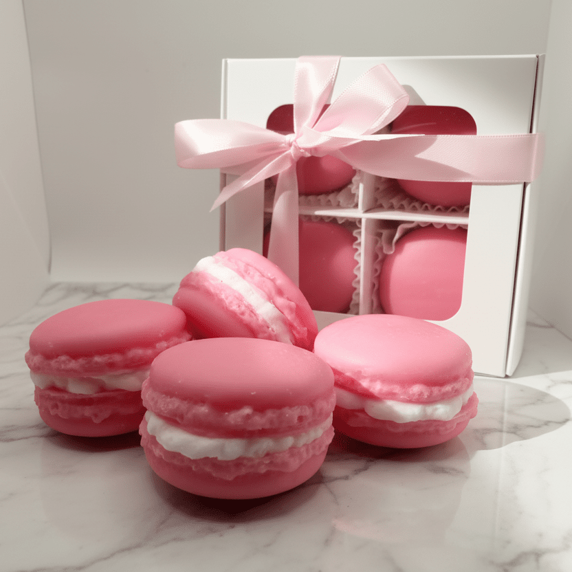Almond Macaron Wax Melt Gift Box – 7 oz Gourmet Bakery Scent (4-Piece Set)