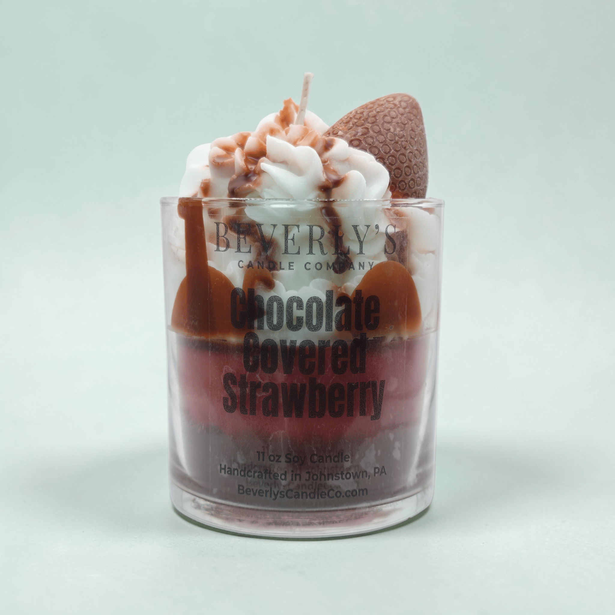 Chocolate Covered Strawberry – 11 oz Gourmet Dessert Soy Candle