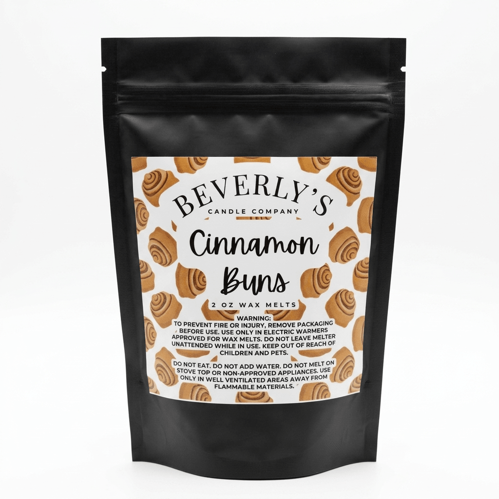 Cinnamon Buns Wax Melts Warm Cinnamon, Butter & Cream Cheese Frosting Scent by Beverly's Candle Company