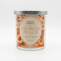 Georgia Peach Candle – juicy peach, citrus and vanilla musk 10oz hand-poured candle by Beverly's Candle Company