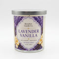 Lavender and Vanilla Candle – calming floral and warm vanilla 10oz hand-poured candle by Beverly's Candle Company