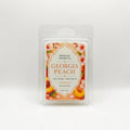 Georgia Peach Wax Melts – juicy peach citrus and vanilla musk 3oz clamshell by Beverly's Candle Company