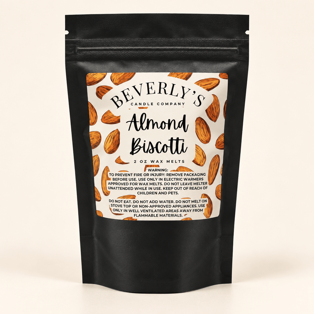 Almond Biscotti 2 oz wax melt pouch by Beverly’s Candle Company