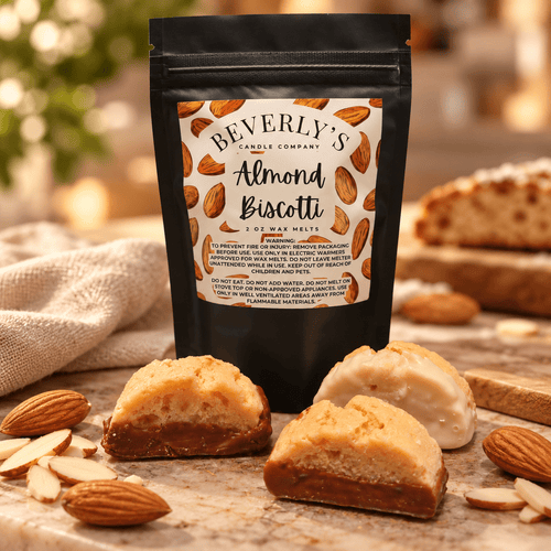Almond Biscotti shaped wax melts with bakery styling