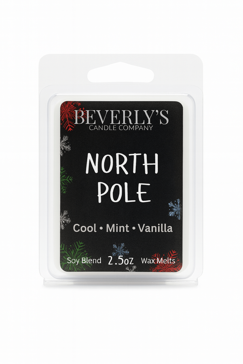 North Pole Wax Melts | Peppermint, Vanilla & Frosted Sugar | Strong Holiday Throw