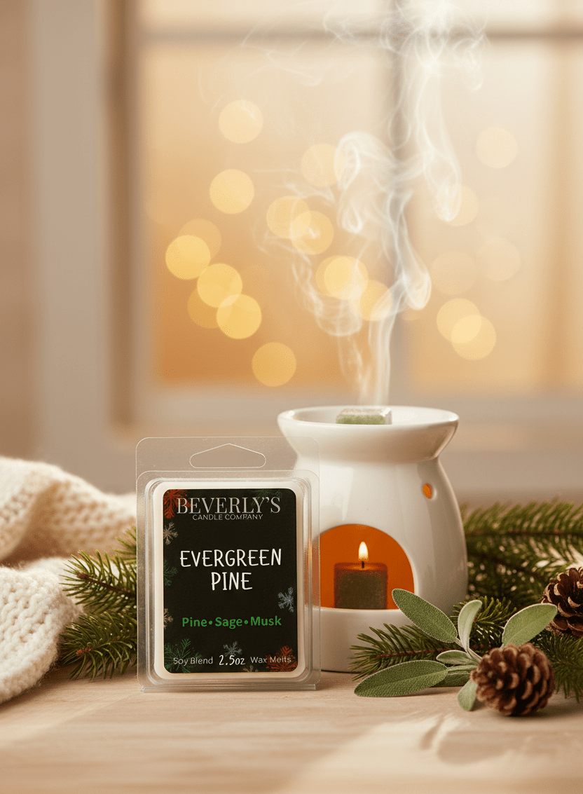 Evergreen Pine Wax Melts | Pine & Sage | Fresh Winter Forest Scent