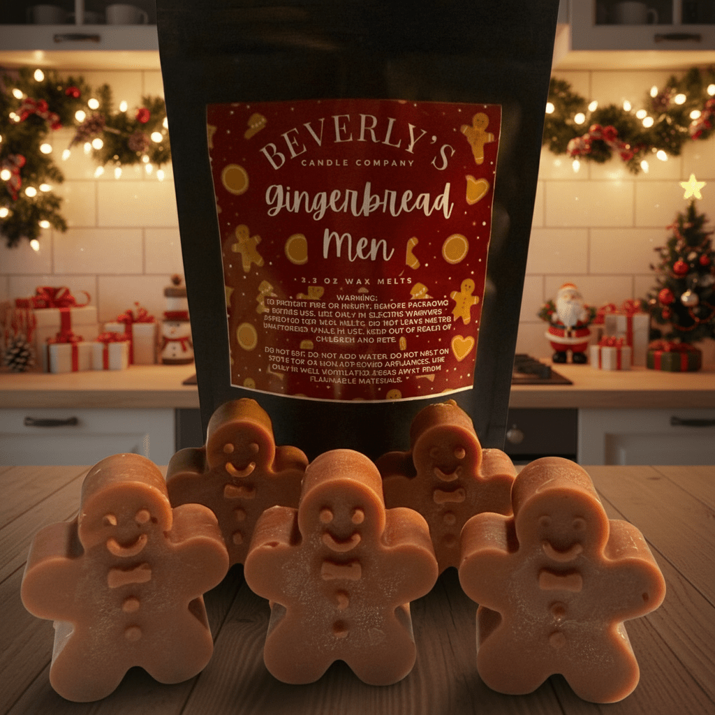 Gingerbread Cookie Wax Melts - Spiced Holiday Wax Melts Shaped Like Mini Cookies