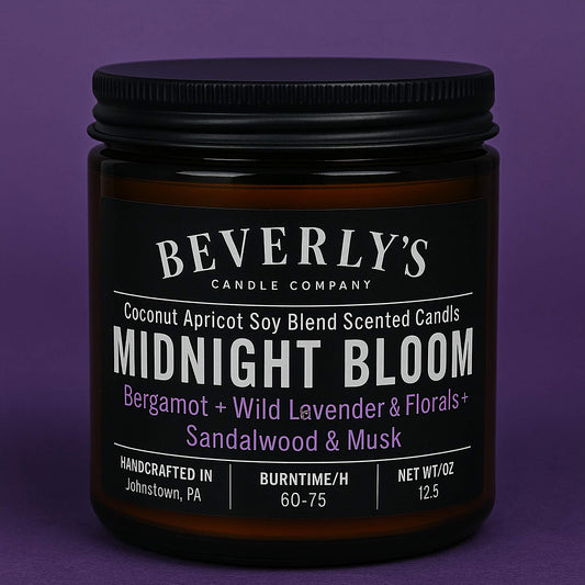 Midnight Bloom – Lavender, Sandalwood & Musk Candle