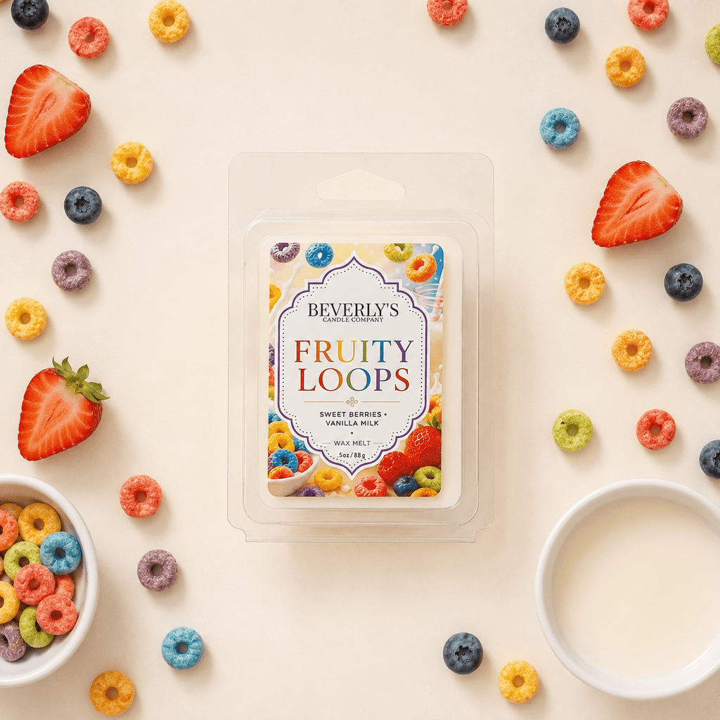 Fruity Loops Wax Melts Sweet Cereal & Vanilla Scent by Beverly's Candle Company