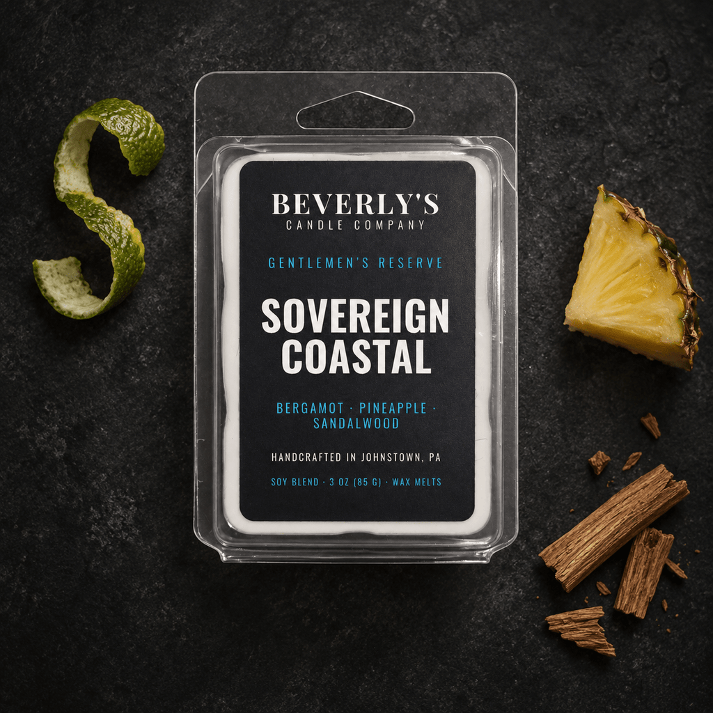 Sovereign Coast Wax Melts Bergamot, Pineapple & Cedarwood Scent by Beverly's Candle Company