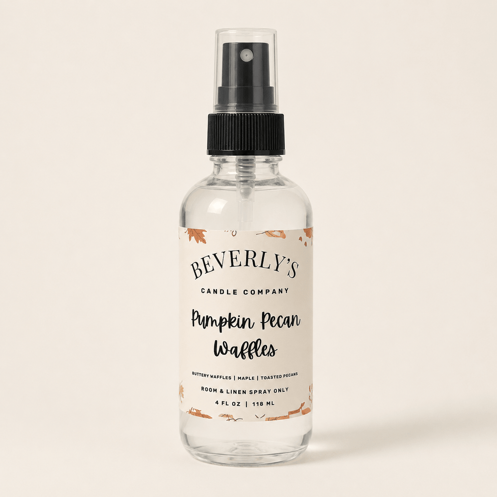 Pumpkin Pecan Waffles Room and Linen Spray Pumpkin, Maple & Brown Sugar Scent | 4oz by Beverly's Candle Company