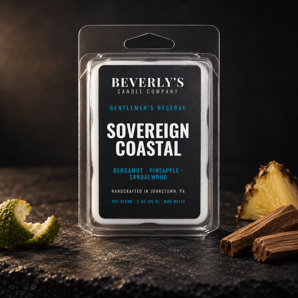 Sovereign Coast Wax Melts Bergamot, Pineapple & Cedarwood Scent by Beverly's Candle Company