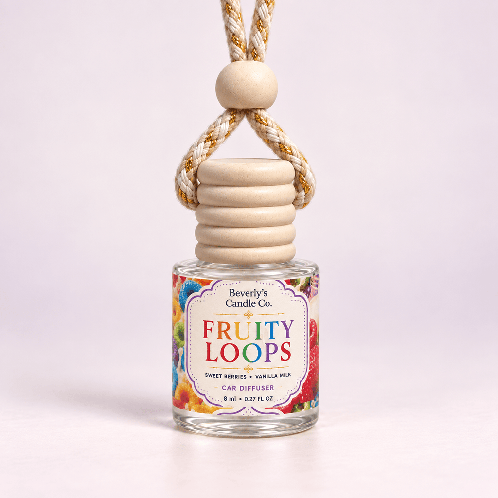 Fruit Loops Car Diffuser Sweet Cereal Scent for Your Vehicle by Beverly's Candle Company