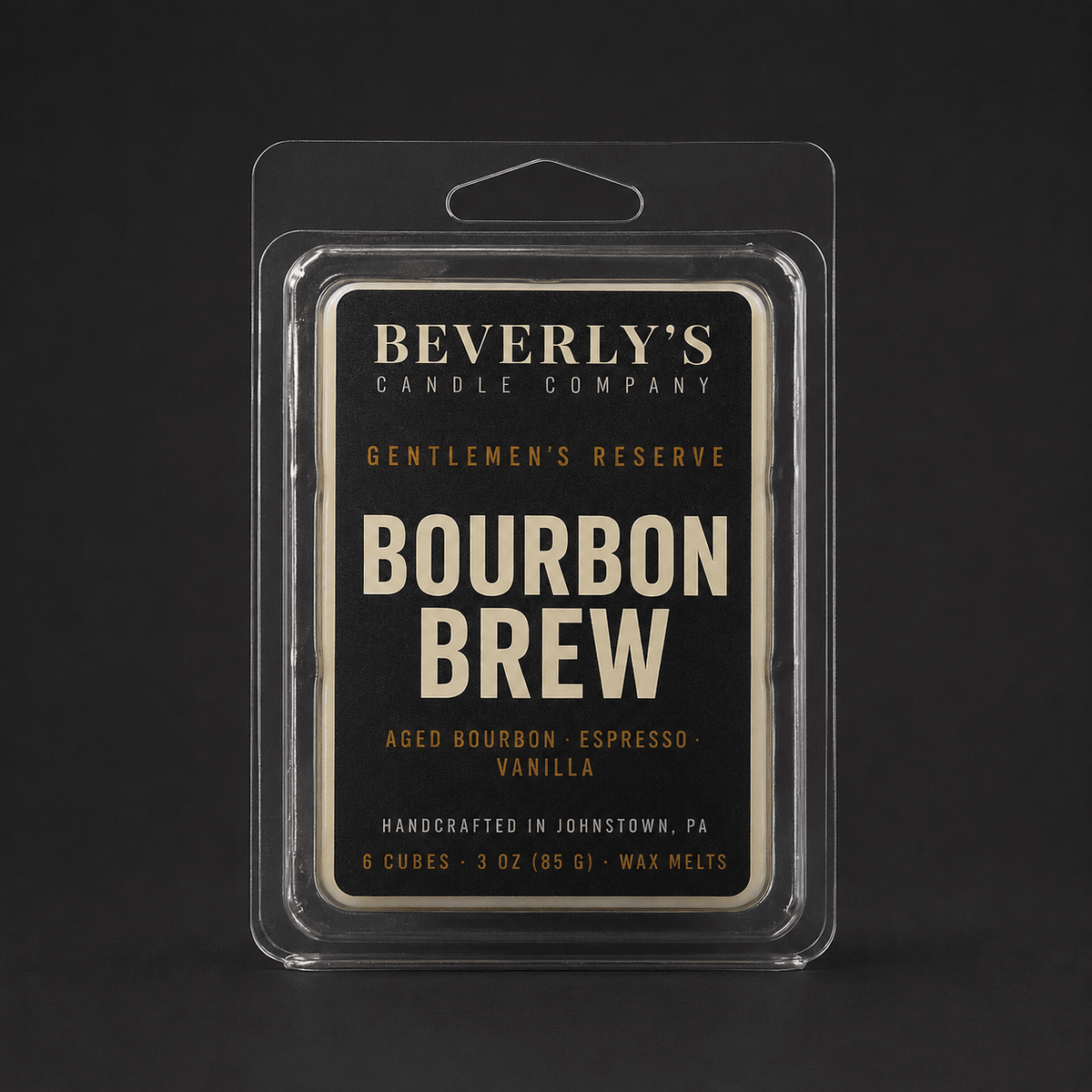 Bourbon Brew Wax Melts Coffee, Bourbon & Vanilla Scent by Beverly's Candle Company