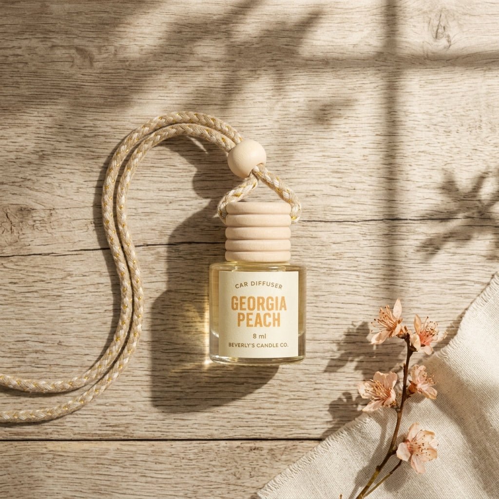 Georgia Peach Car Diffuser – Juicy Peach & Vanilla Scent