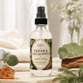 Cedar & Eucalyptus Room and Linen Spray Fresh Eucalyptus, Cedar & Warm Amber Scent | 4oz by Beverly's Candle Company