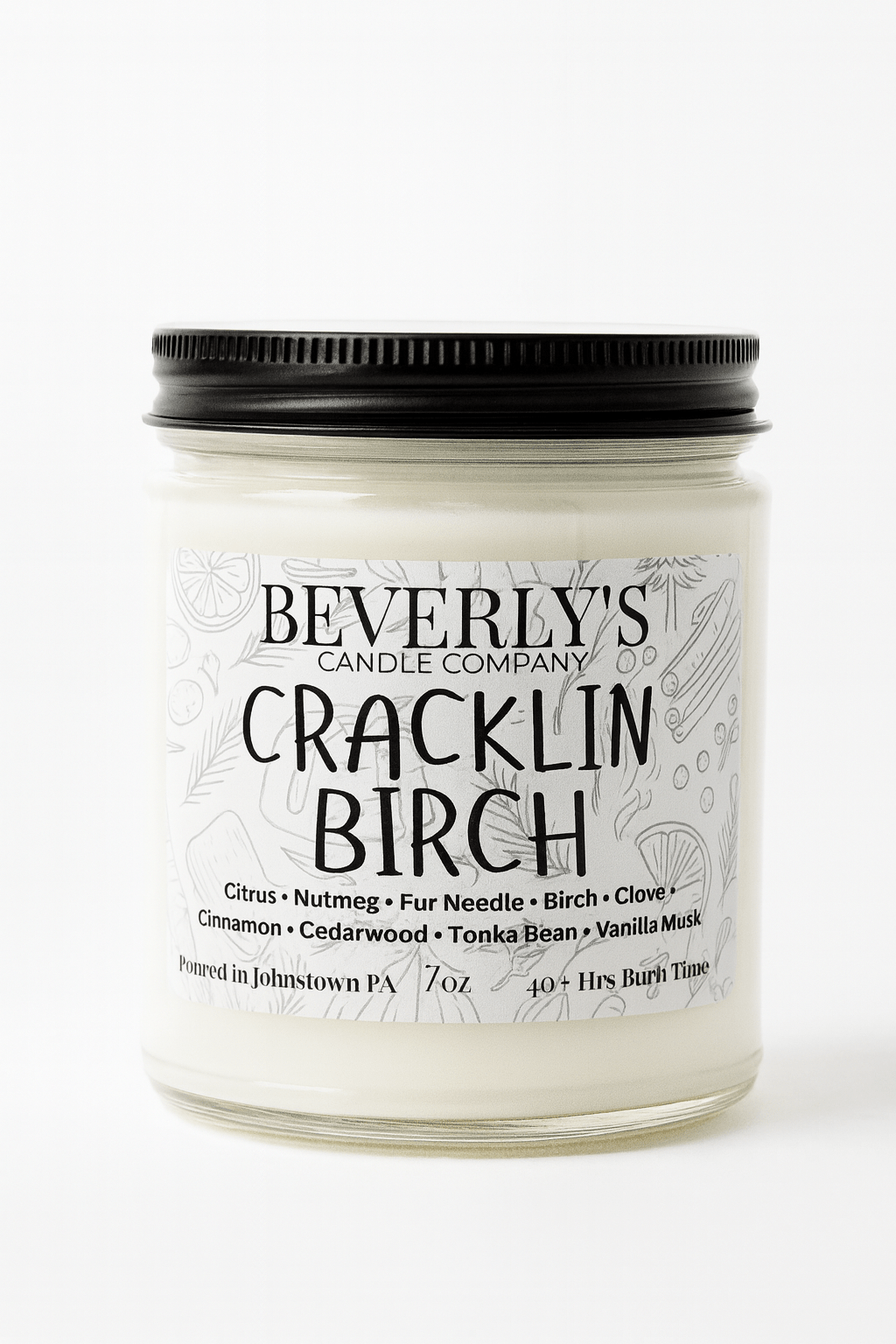 🌲 Cracklin Birch – Spiced Birchwood & Vanilla Musk Candle