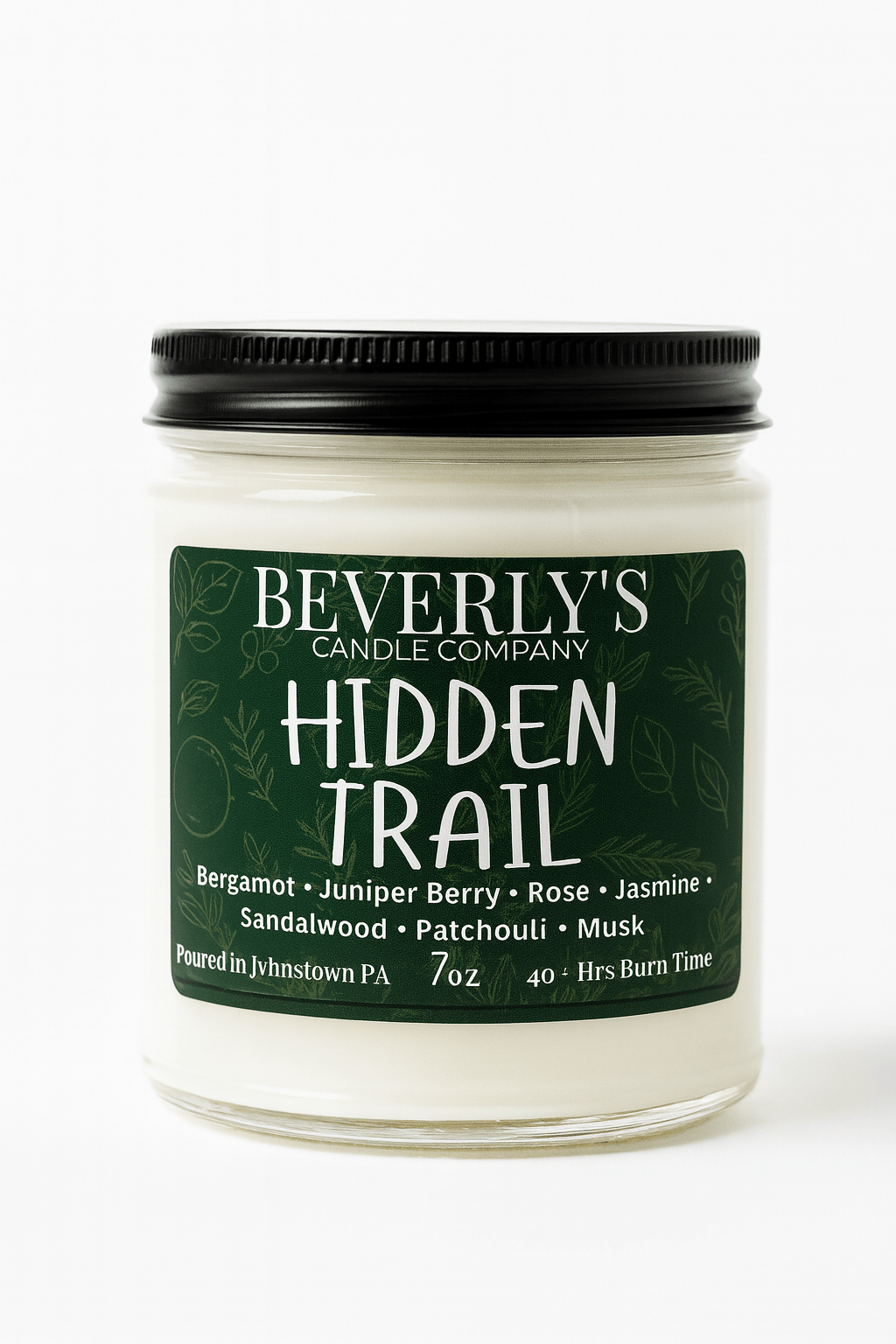 🌿 Hidden Trail – Bergamot, Juniper & Sandalwood Candle