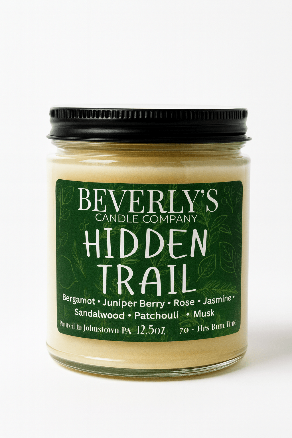 🌿 Hidden Trail – Bergamot, Juniper & Sandalwood Candle
